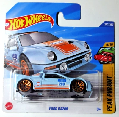 Hot Wheels - Ford RS200 - Gulf Racing Rally Edition - Peak Pursuit 2025 - JBB49 - Bild 1 von 3