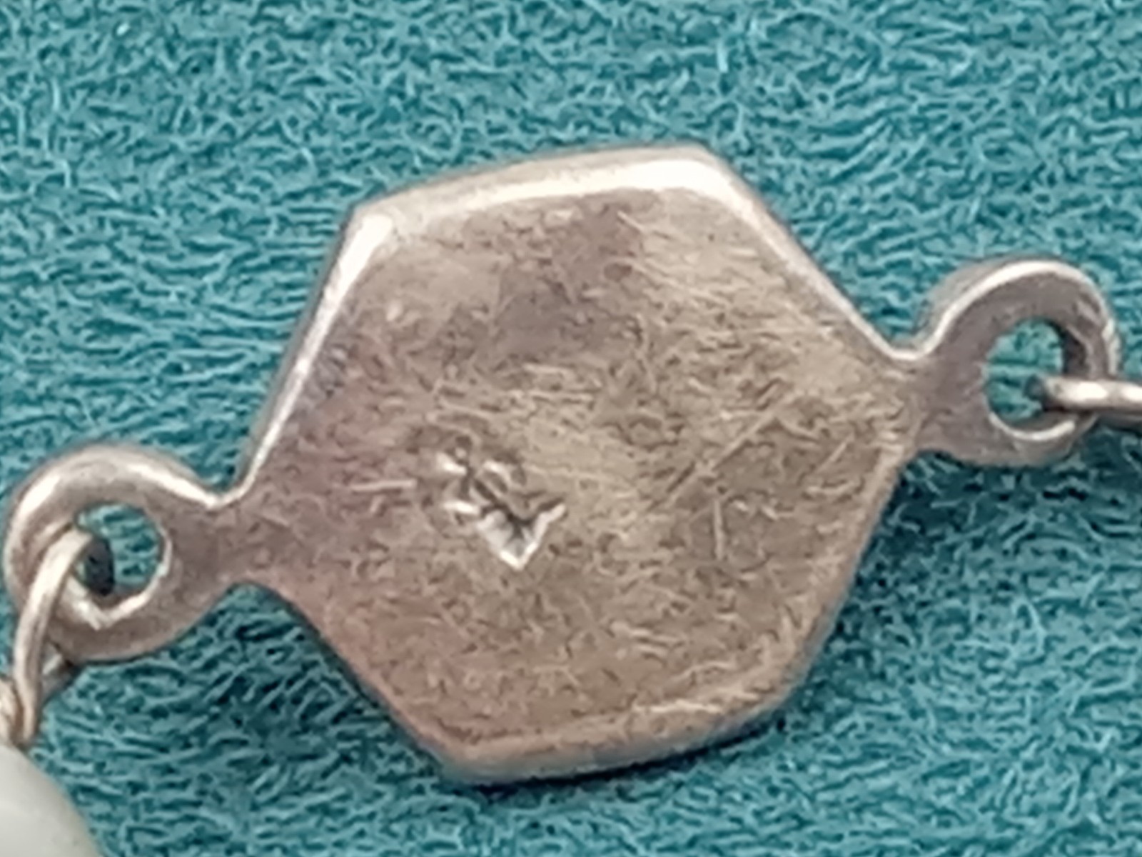 Sterling Silver Bracelet w. Alternating Pearl & P… - image 10