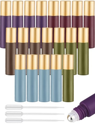 Tomorotec NiHome 10 ml bunte ätherische Öle Roller Flaschen mit 5 Farben 