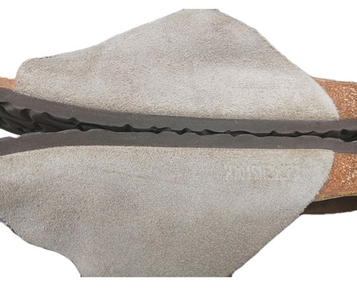 Birkenstock Zurich Suede Sandals Taupe Womens Flats Shoes UK 7 EU 40 Used - Picture 8 of 9