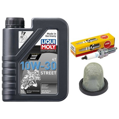 Set 1L Öl Inspektion Ölsieb Zündkerze für Honda NSC 110 Vision JF NSC110 2012-16