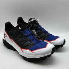 Salomon Thundercross Trail Running Sneaker Men's Size 11.5 White/Blue/Black
