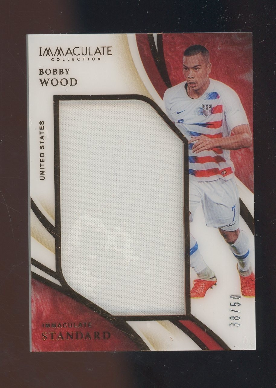 2020 Immaculate Soccer Standard Bronze Bobby Wood Match-Worn Patch 38/50