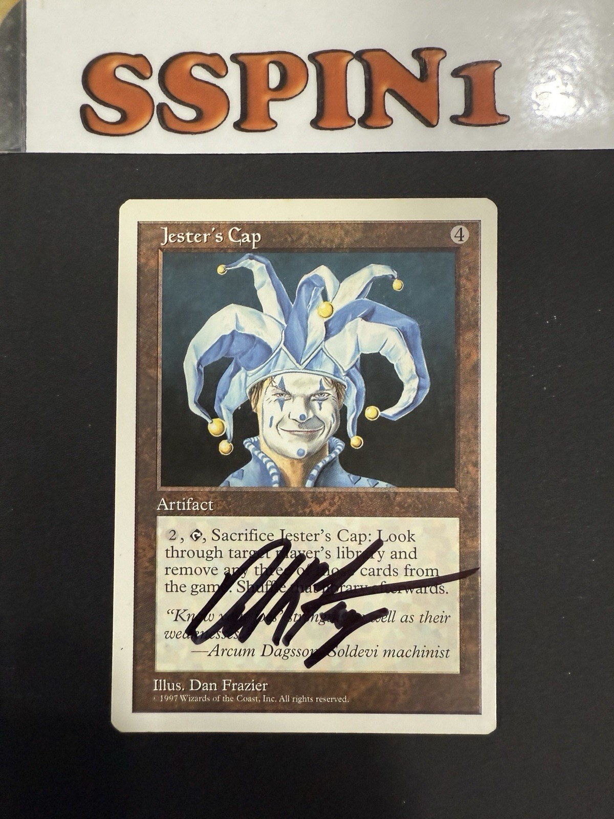 MTG Jester Cap Signed Frazier 5th Edition