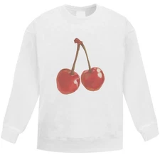 'Two cherries' Kid's Sweatshirt / Sweater / Jumper (KW057660)