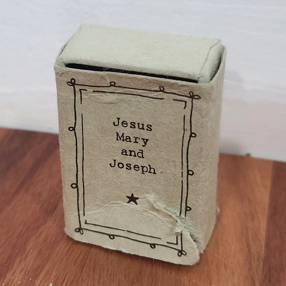 MINI Belén Porcelana Matchbox Regalo | Adorno Navidad Este de la India Foto 2 de 4