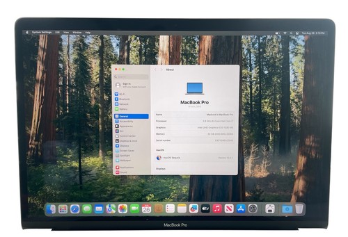 Apple MacBook Pro Touch Bar A1990 Silver 15" i7 2.6GHz, 32GB, 500GB 1Y war #423 - Picture 3 of 10