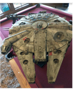 1 STAR WARS Millennium Falcon Legacy look Prop Wonderful looking large'