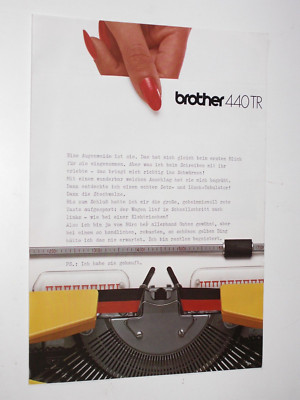 Vintage Brother 440TR Schreibmaschine Prospekt - Kaufhof (1973)