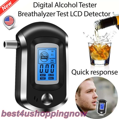LCD DisplayDigital Breath Alcohol Tester Analyzer BAC Detector Alert 2020 New