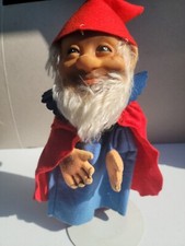 Steiff Hand Puppet Gnome Gucki Rubber Felt Mohair Dwarf Vintage Germany 10"