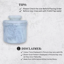 Marble Butter Keeper , Handmade Marble Butter Dish with Lid,Covered Butter Crock