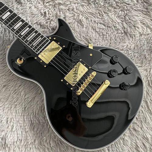 Custom R7 Black Beauty lp Electric Guitar '57 Murphy Lab Mahogany Body Gold Part