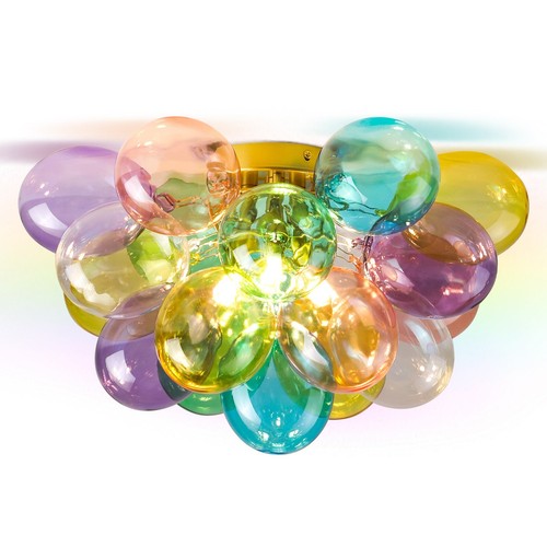 15'' Colorful Bubble Ball Glass Chandelier, Pendant Light Ceiling Light Fixture - Picture 2 of 24