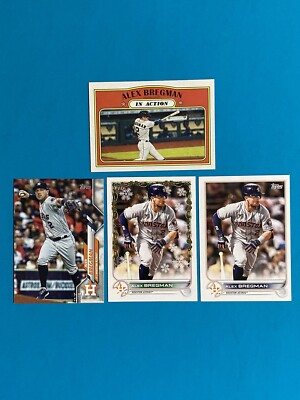 Alex Bregman Baseball Card Lot 2020-2022 Topps Base Holiday Heritage Insert