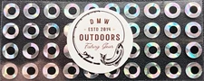 160pcs, Holographic SILVER Flat adhesive fish eyes 6mm, Fly Tying, Lures, Jigs