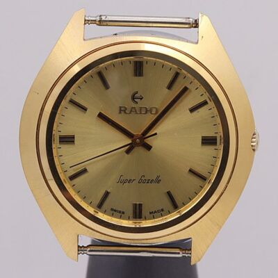 RADO Watch Manual winding Super Gazelle gold dial men's SWISS MADE