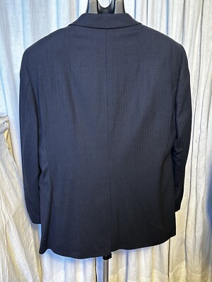 Brooks Brothers 346 ヘリンボーンウール ジレ ベスト 40R 346 Brooks Brothers Stretch Men's Dark Navy Wool Herring Bone