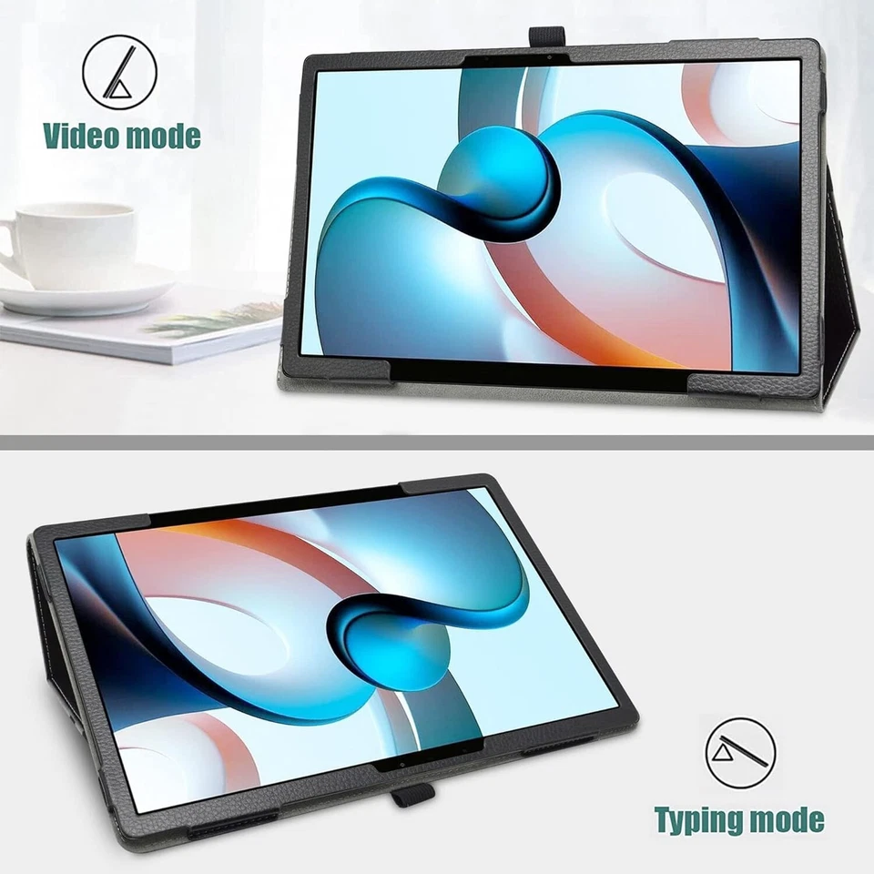 MAMA MOUTH 12.4" Xiaomi Book S Case Slim Folio Folding Stand PU Leather Cover - Image 4 of 4