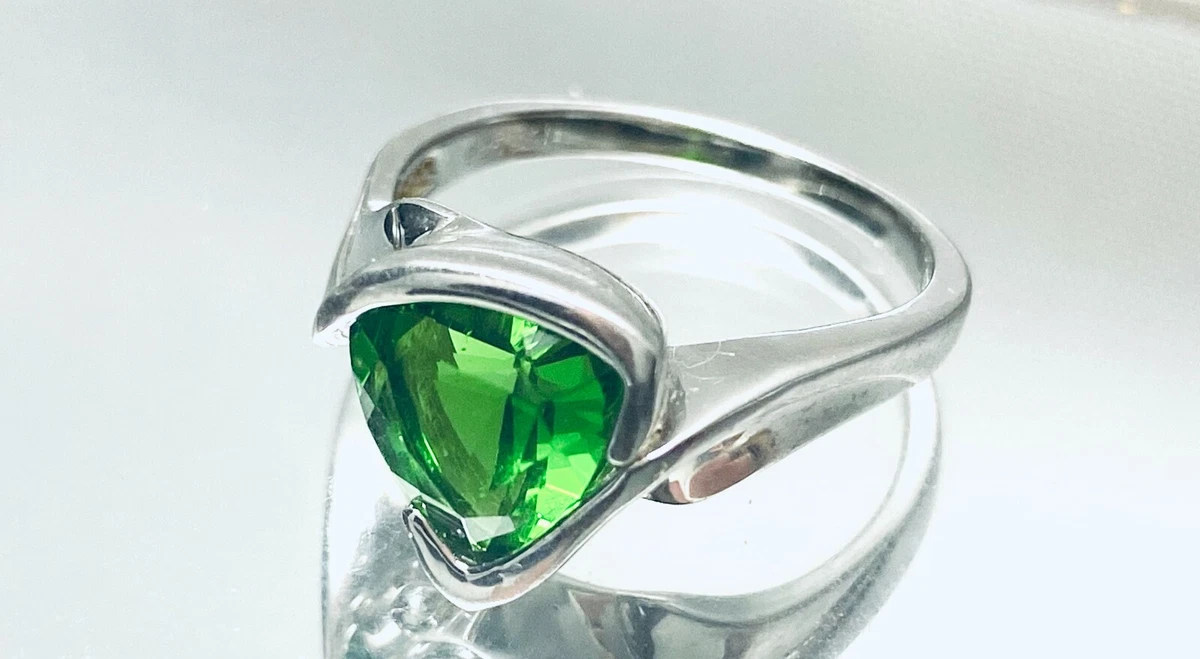 Green helenite shop rings