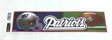 New England Patriots Helmet Football Bumper Sticker Decal 10x3 Size Brady FREESP