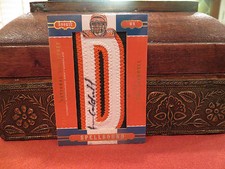 National Treasures Rookie Autograph Jersey Nameplate Andre Caldwell 4/8   2008