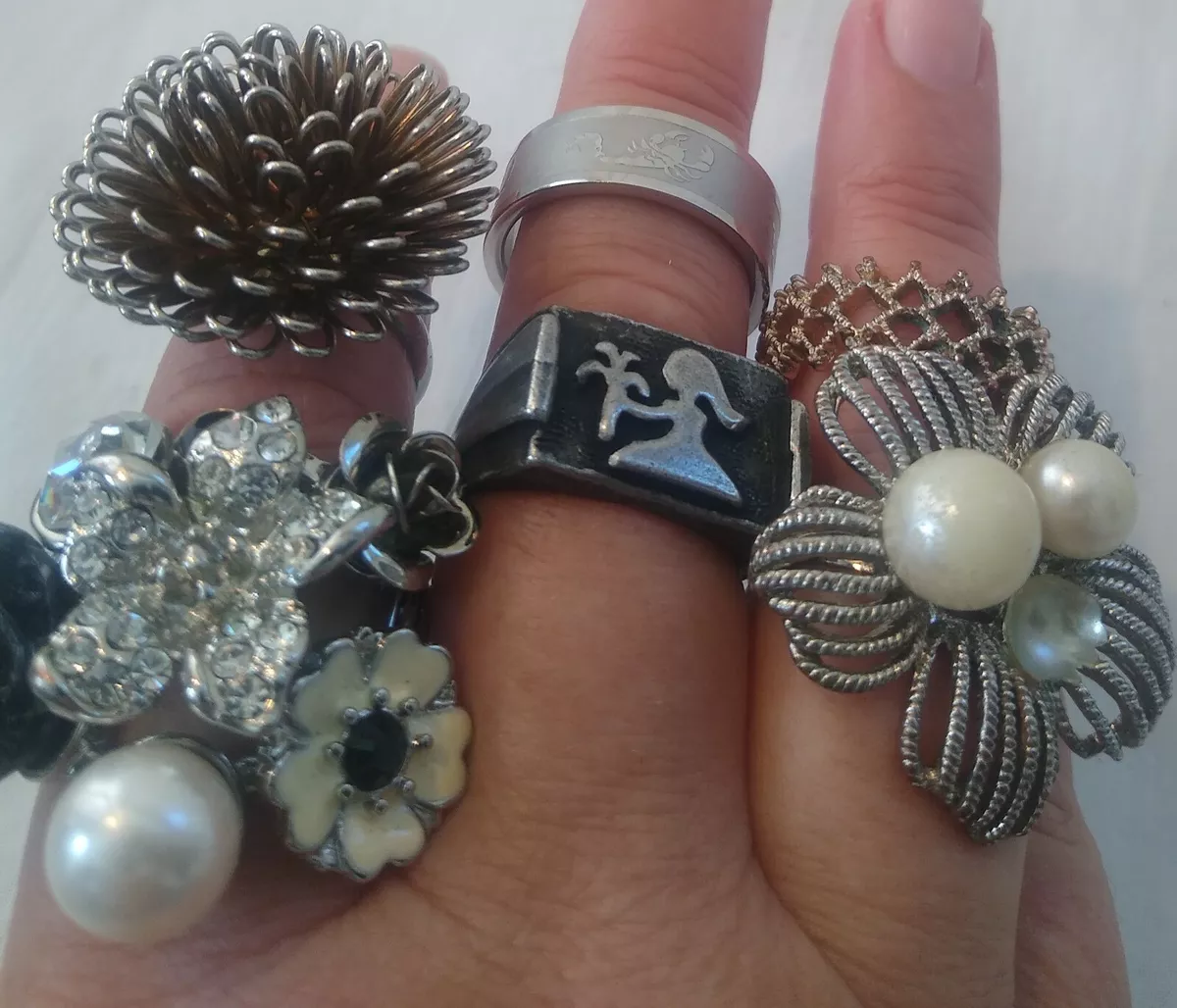 Vintage costume deals rings