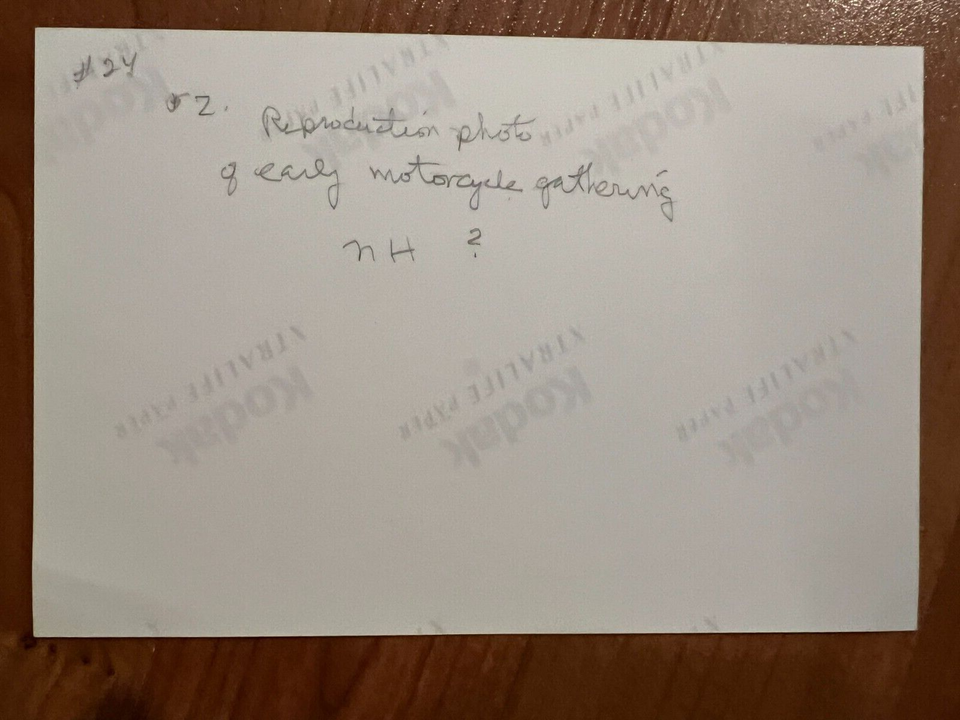 Vintage Photograph Early 1900s Motorcycles Lining Street REPRINT eBay