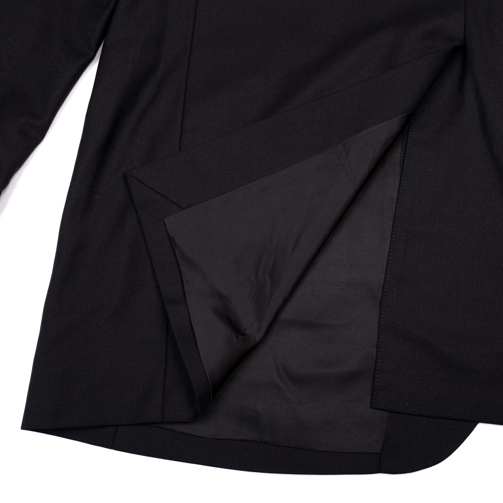 INDOCHINO Solid Black Wool Suit Jacket Blazer Men… - image 11