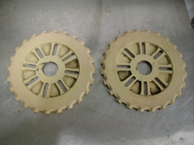 2 IH International Harvester C10-24 Seed Corn Planter Plates Flat Lustran