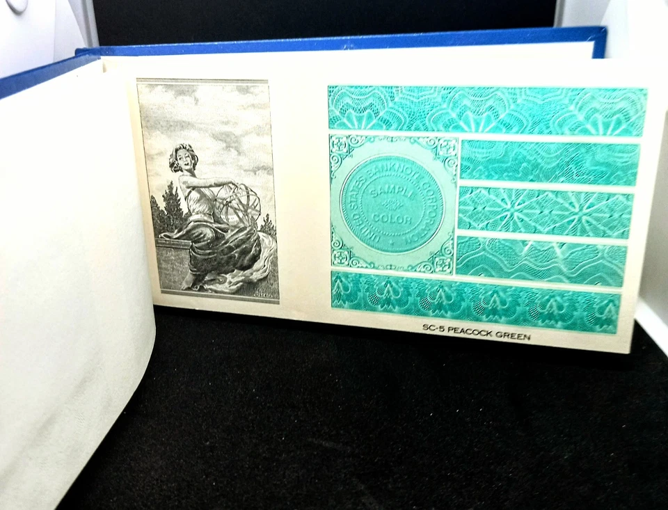 UNITED STATES BANKNOTE CORPARATİON SALESMAN SAMPLE BOOK" - Image 4 of 4