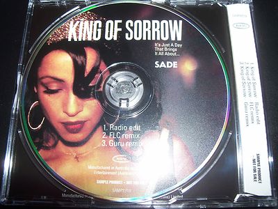 Sade King Of Sorrow Rare Australian Promo Picture Disc CD Single SAMP2319 