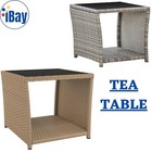 Tea Table With Glass Top Home Coffee Table Outdoor Furniture Side Table Vidaxl
