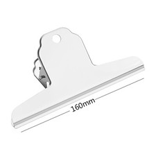6.3 Inch Bulldog Clips Stainless Steel Clamp Hinge Large Strong Office Supplies