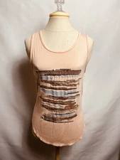 Apt9 sequence tank top peach color size XS see pic 