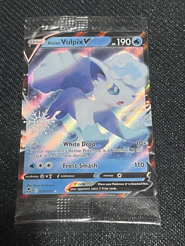 Alolan Vulpix V Pokémon TCG Silver Tempest 033/195 Mint | Australia