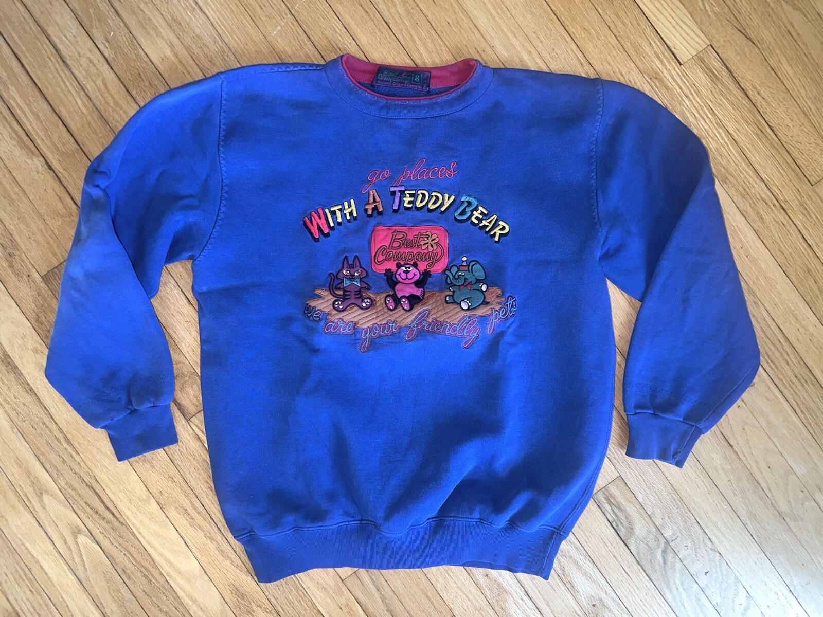 Vintage Best Company by Olmes Carretti Teddy Bear Crewneck Sweatshirt 80s Italy image 2
