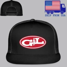 G&L Guitars Instrument Men's Black Trucker Hat Cap Adult Size