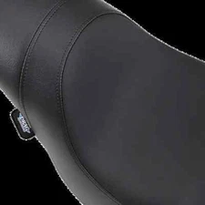 DS Black Leather Vinyl Smooth Predator Seat for Harley Softail Standard 06-07