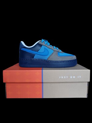 Nike Air Force Low SP Soft Grey/Varsity Royal Stash UK size UK