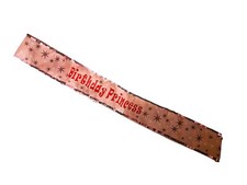 Girl's Pink "Happy Birthday" Sash Trimmed in Sequins