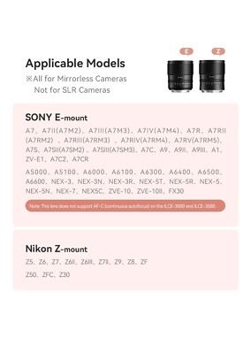 TTArtisan AF 75mm F2.0 Full Frame Portrait Lens for Nikon Z Z10