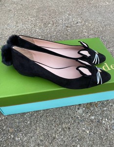 kate spade flats black