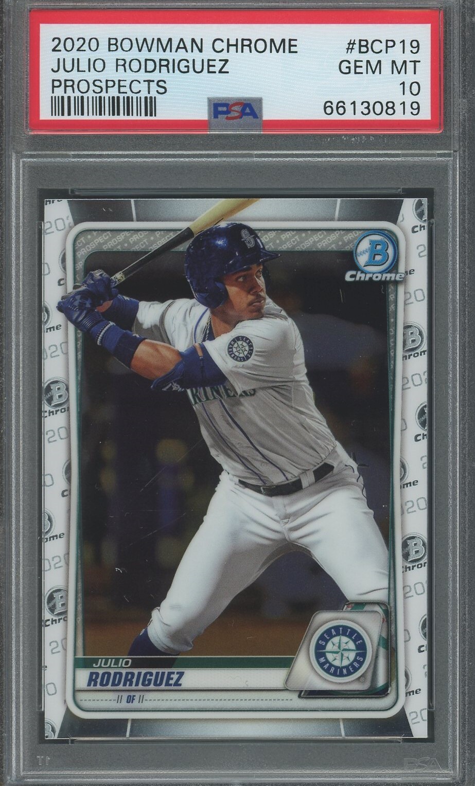 Julio Rodriguez 2020 Bowman Chrome Rookie #BP19 ** PSA 10 ** GEM MINT (7818)