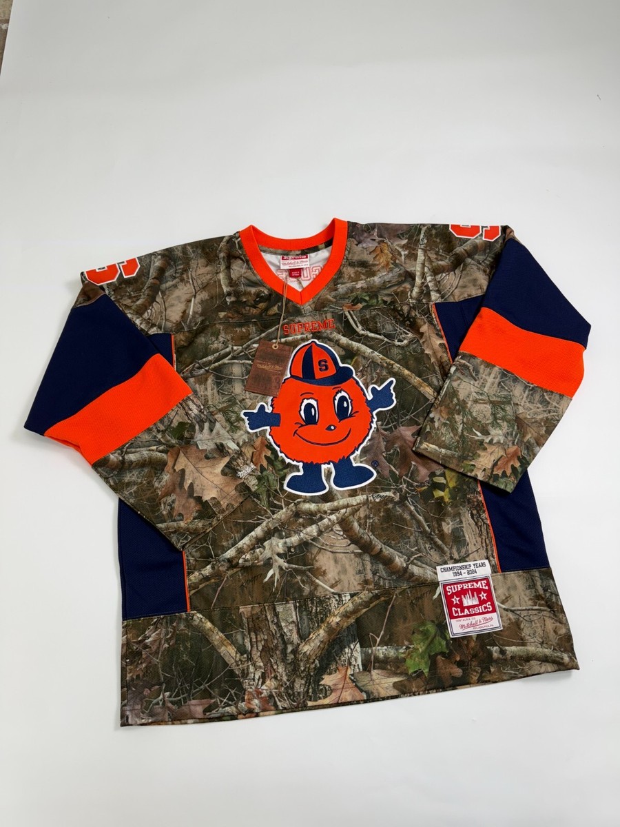 Supreme Mitchell Ness NCAA Hockey Jersey Woodland Camo XL