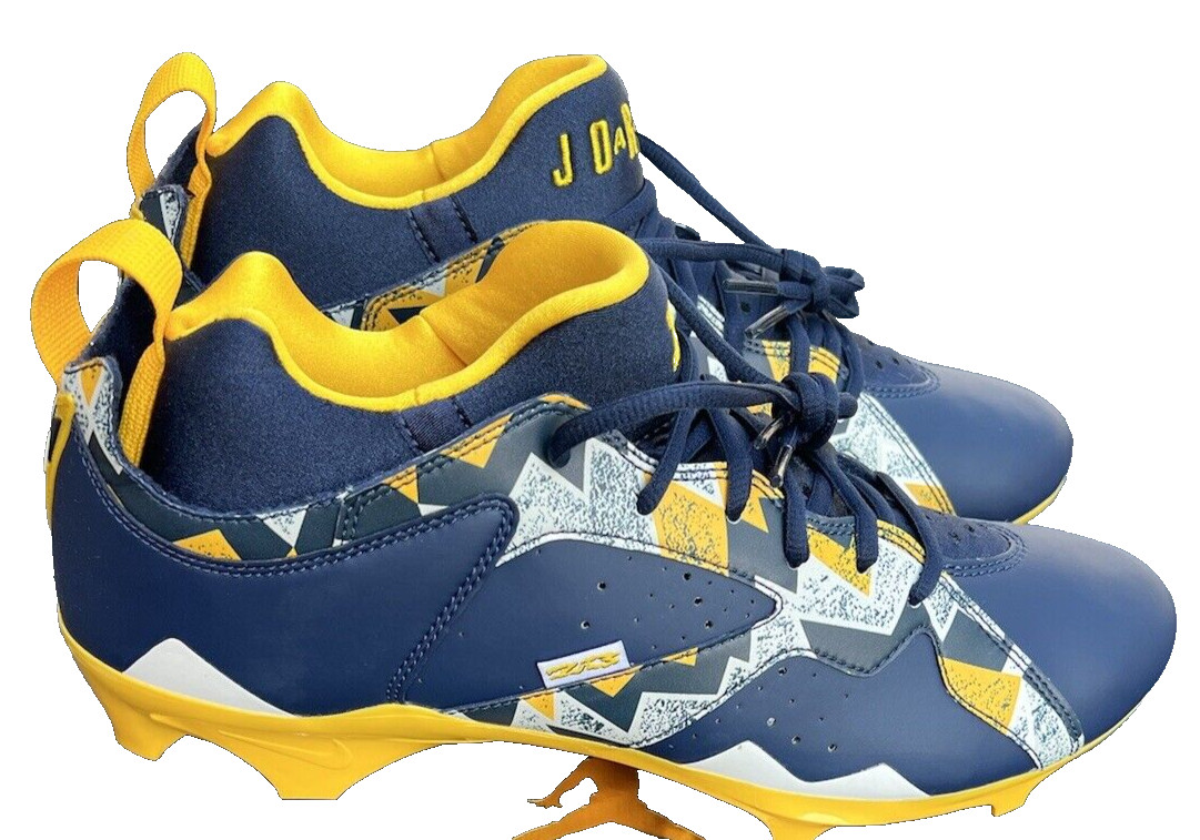 Nike Air Jordan 7 Low Michigan Wolverines Player Exclusive Cleats Men's 11.5 NEW image 2