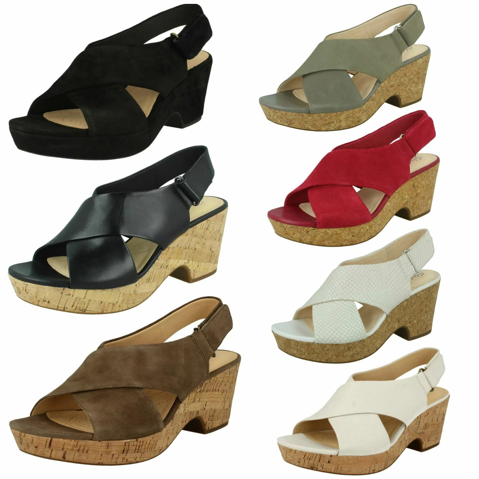 Sandali donna Clarks zeppa Maritsa Lara