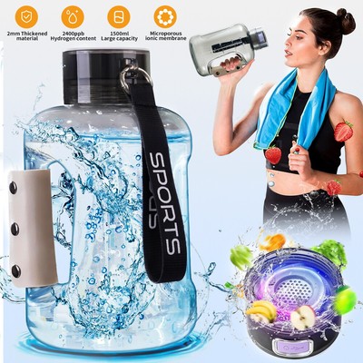 1.5L Hydrogen-Rich Generator Alkaline Water Ionizer Bottle Cup Portable Maker