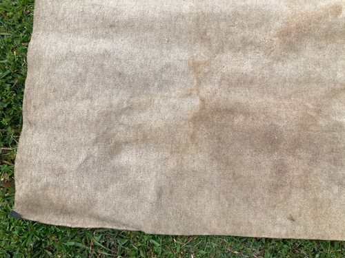 English Wilton Short Wool Carpet Biscuit ColorBought new 1985, has small damage - Picture 9 of 13