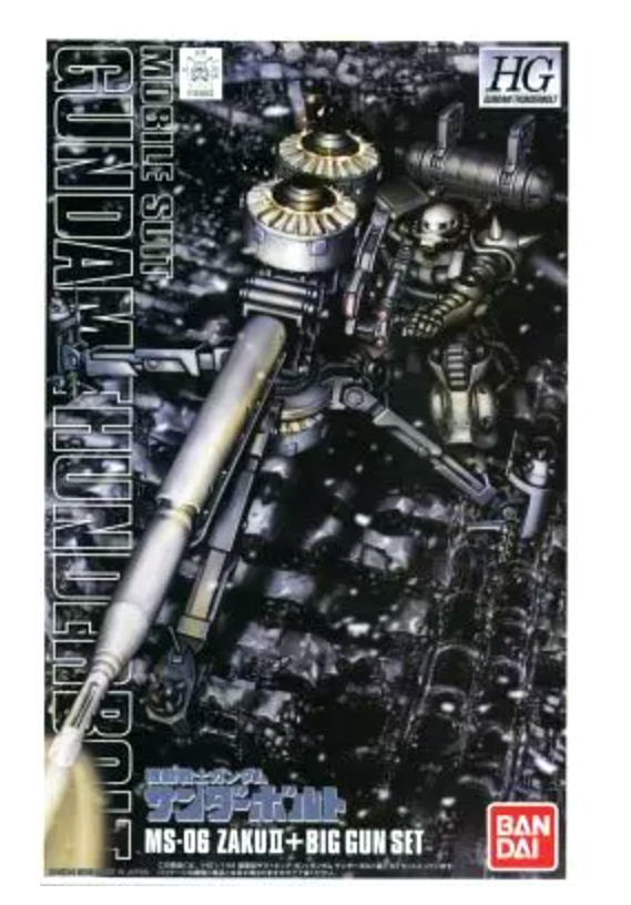 1/144 Hg Ms-06 Mass-Produced Zaku Big Gun Gundam Thunderbolt